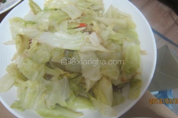 黑猪肉炒包菜