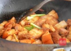 栗子扇贝肉与豆焖肉的做法图解3