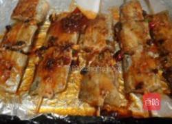 酒酿香酥竹签烤带鱼的做法图解7
