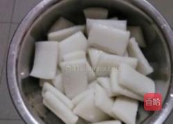 杂蔬千张煮年糕的做法图解1