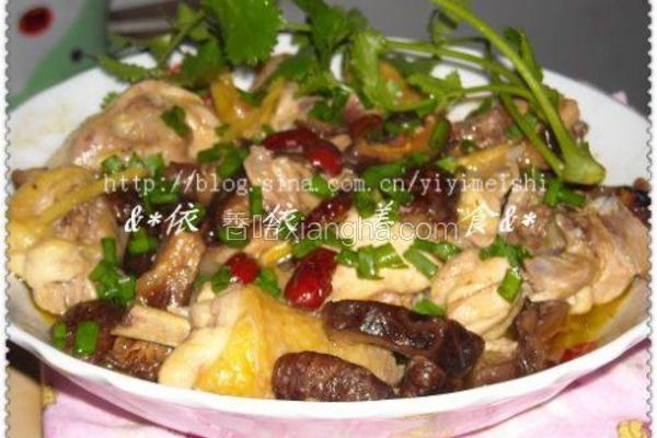 香菇红枣蒸鸡