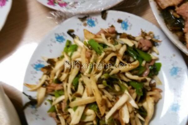 辣椒雪菜皎白肉丝