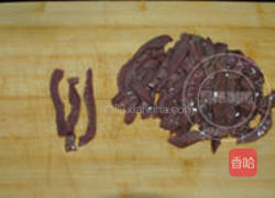 荷兰豆爆腰条的做法图解2