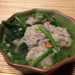 菠菜丸子汤的做法[图]