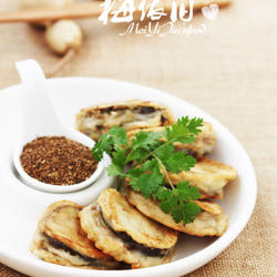 椒盐煎茄盒的做法[图]