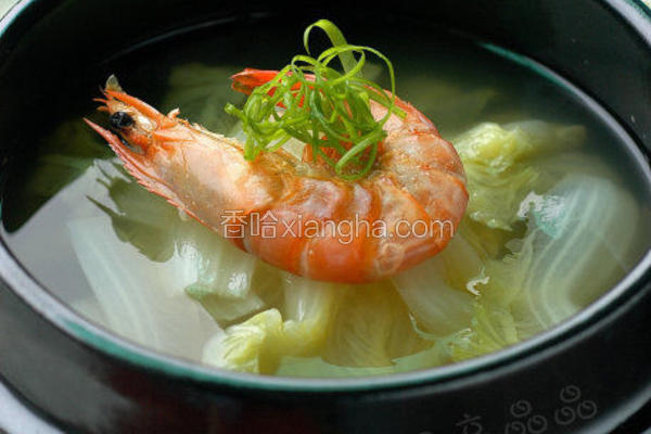 娃娃菜虾干汤