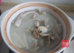 鸭掌杏鲍菇蛤蜊汤的做法图解9