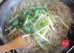 韭黄肉丝炒面的做法图解9