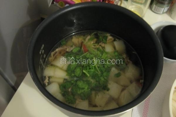 萝卜羊肉顺气汤