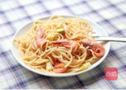 北极虾西葫芦意面的做法图解4