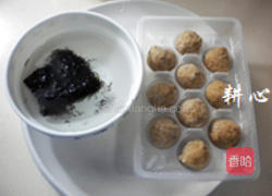 发菜贡丸汤的做法图解1