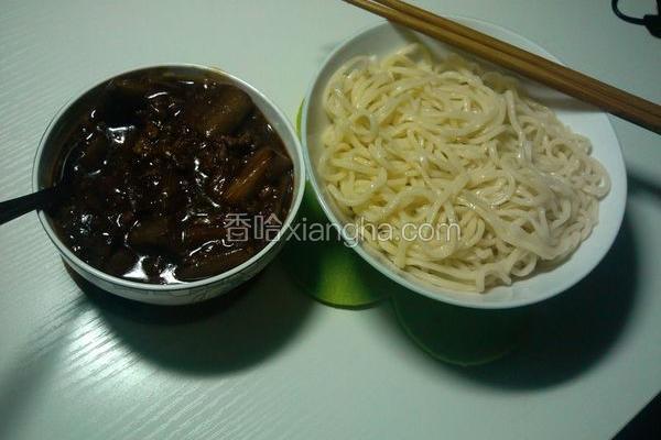 肉末茄子打卤面
