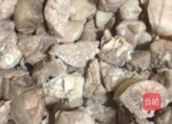 猪肺菜干汤的做法图解3