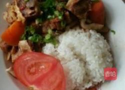 麻辣牛肉盖饭的做法图解11