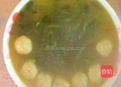 草头鱼丸汤的做法图解4