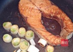 照烧葱白三文鱼的做法图解3