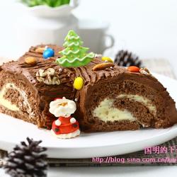 树根巧克力蛋糕卷的做法[图]