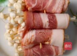 牛肝菌风味培根卷的做法图解3
