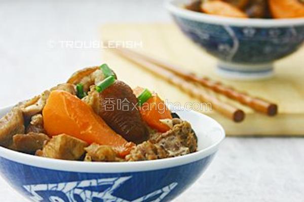 红萝卜桂圆炆兔肉