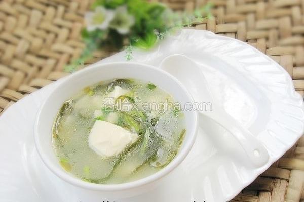 海带丝豆腐汤