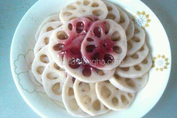 蜜汁蓝莓藕片