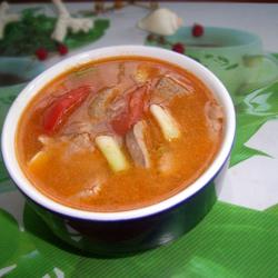 番茄蒜头猪肝汤的做法[图]
