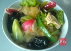 双耳大拌菜的做法图解4