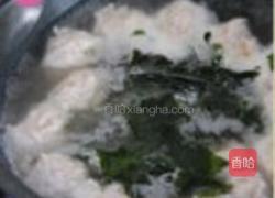 裙带菜汆丸子汤的做法图解9