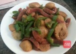 青椒炒鱼丸的做法图解4