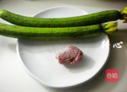 冬菜丝瓜炒肉丝的做法图解1