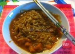 咖喱魔芋粉丝煲的做法图解3