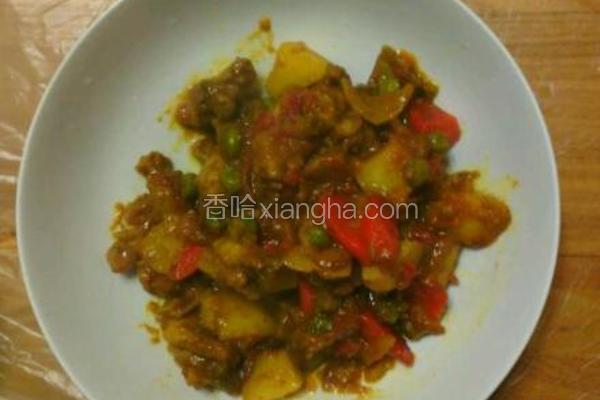 用面包机做葡式椰香咖喱鸡