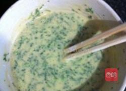 荠菜鸡蛋饼的做法图解4