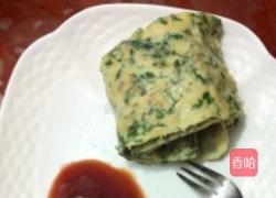 荠菜鸡蛋饼的做法图解6