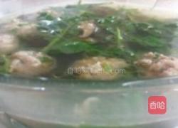 枸杞菜鲜肉丸汤的做法图解5