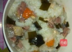 三色鸭肉粥的做法图解2