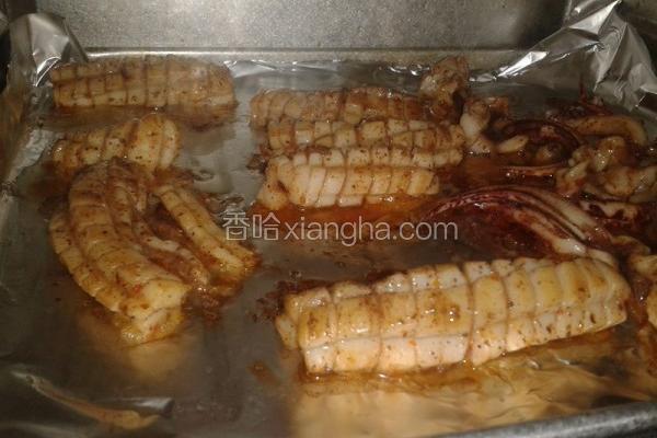 家常五香蜂蜜烤鱿鱼