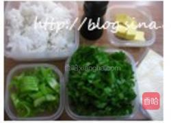 黑胡椒牛油芥菜饭的做法图解1
