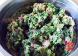 杂面小白菜贴饼子的做法图解9