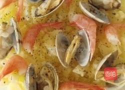 蛤蜊鲜虾奶油烧的做法图解5
