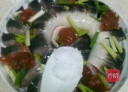 葱香酸梅蒸河鳗的做法图解5