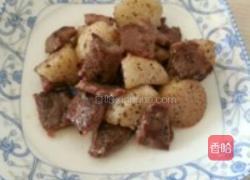 粽子炒牛排的做法图解1