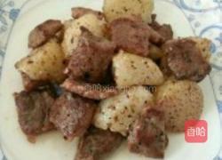 粽子炒牛排的做法图解2