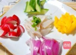 五彩减肥美食的做法图解2