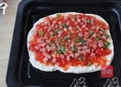 彩椒午餐肉披萨的做法图解9
