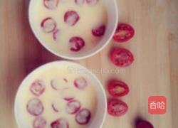 圣女果蒸蛋的做法图解1
