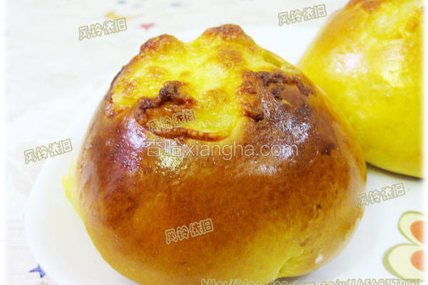 南瓜蜜豆面包