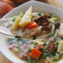 酱鸭春笋菜泡饭的做法[图]