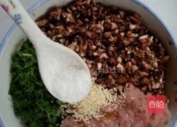 茴香蘑菇水煎包的做法图解3