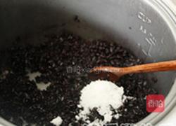 黑香米椰浆水果饭的做法图解2